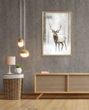 Majestic Winter Stag