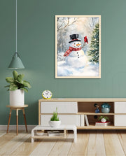 Snowman and Cardinal