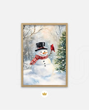 Snowman and Cardinal