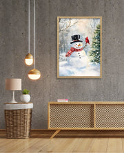 Snowman and Cardinal