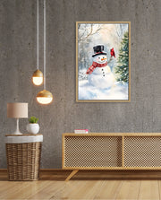 Snowman and Cardinal