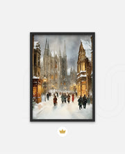 Snowy Cathedral Promenade
