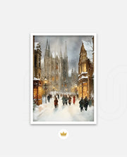 Snowy Cathedral Promenade