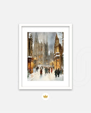 Snowy Cathedral Promenade