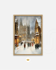 Snowy Cathedral Promenade