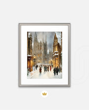 Snowy Cathedral Promenade