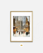 Snowy Cathedral Promenade