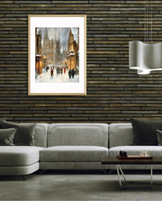 Snowy Cathedral Promenade