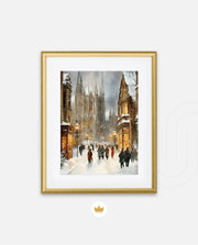 Snowy Cathedral Promenade