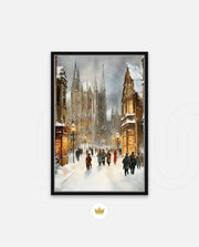 Snowy Cathedral Promenade