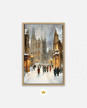 Snowy Cathedral Promenade