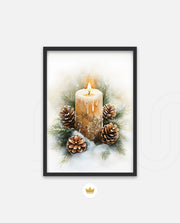 Frosted Candle Radiance
