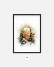 Frosted Candle Radiance