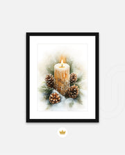 Frosted Candle Radiance