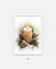 Frosted Candle Radiance