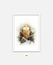 Frosted Candle Radiance