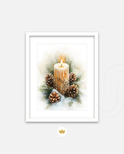 Frosted Candle Radiance