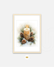 Frosted Candle Radiance