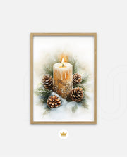 Frosted Candle Radiance