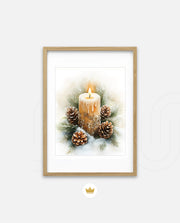 Frosted Candle Radiance