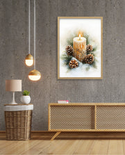 Frosted Candle Radiance