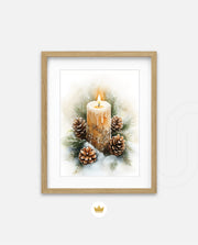 Frosted Candle Radiance