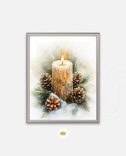 Frosted Candle Radiance