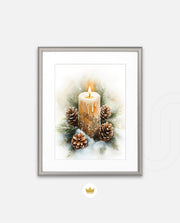 Frosted Candle Radiance