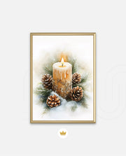 Frosted Candle Radiance