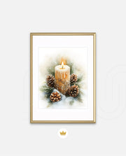 Frosted Candle Radiance