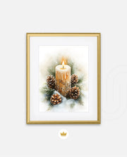 Frosted Candle Radiance