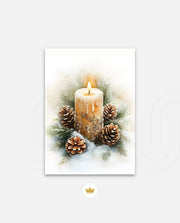 Frosted Candle Radiance
