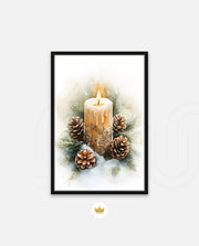 Frosted Candle Radiance