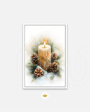 Frosted Candle Radiance