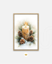 Frosted Candle Radiance