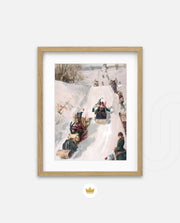 Vintage Winter Sleigh Ride