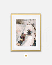Vintage Winter Sleigh Ride