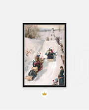 Vintage Winter Sleigh Ride