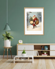 Holiday Drummer Santa