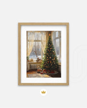 Sunlit Christmas Corner