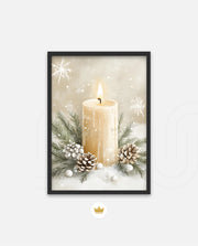 Winter Candle Serenity