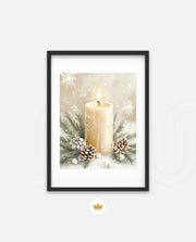Winter Candle Serenity