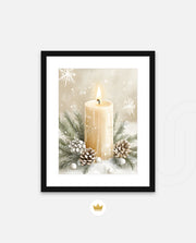 Winter Candle Serenity