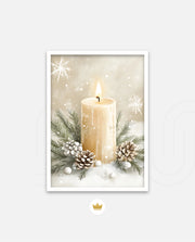 Winter Candle Serenity