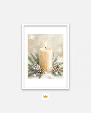 Winter Candle Serenity