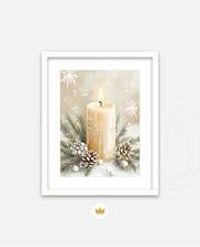Winter Candle Serenity