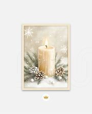 Winter Candle Serenity