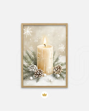 Winter Candle Serenity