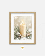 Winter Candle Serenity