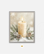 Winter Candle Serenity